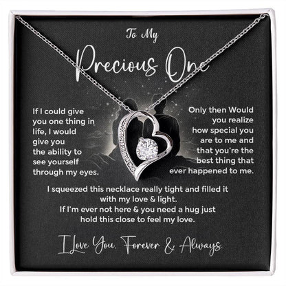 To My Precious One Necklace Gift From Your Boyfriend Sentimental Jewelry