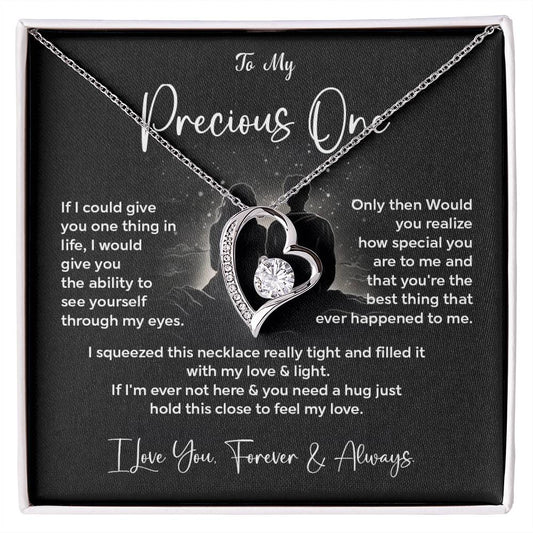 To My Precious One Necklace Gift From Your Boyfriend Sentimental Jewelry