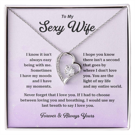 Sexy Wife Necklace Gift with Romantic Message Card
