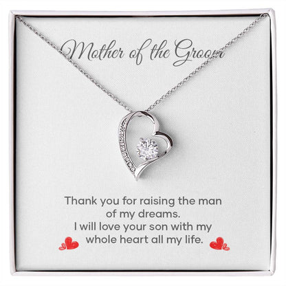 Bride to Groom’s Mom Wedding Necklace Gift
