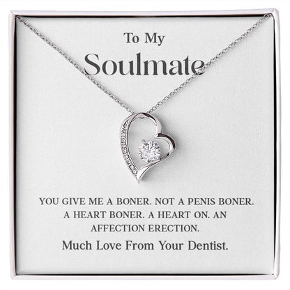 Soulmate Necklace Gift from Dentist – Funny Card