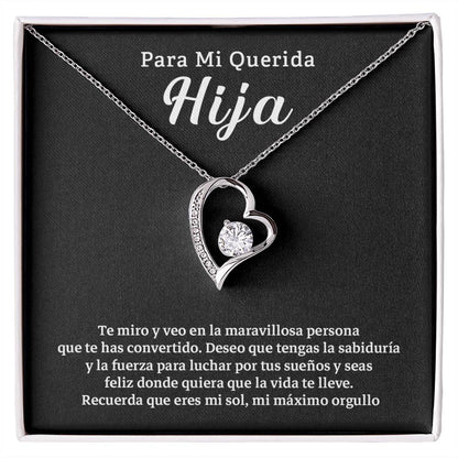 Collar Para Mi Hija – Mensaje de Amor y Orgullo de Papá o Mamá