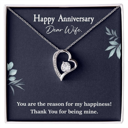 Anniversary Necklace Gift for Wife – Heart Pendant
