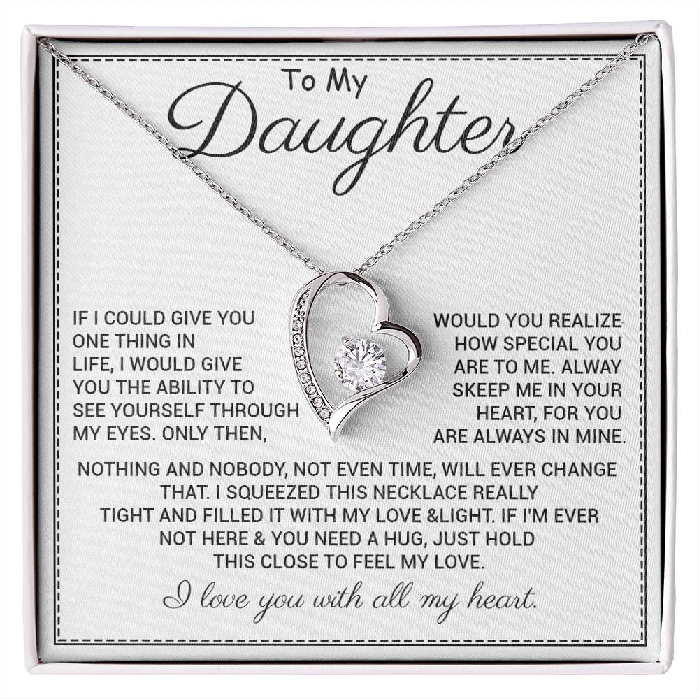 Heart Necklace for Daughter from Parent – Feel My Love