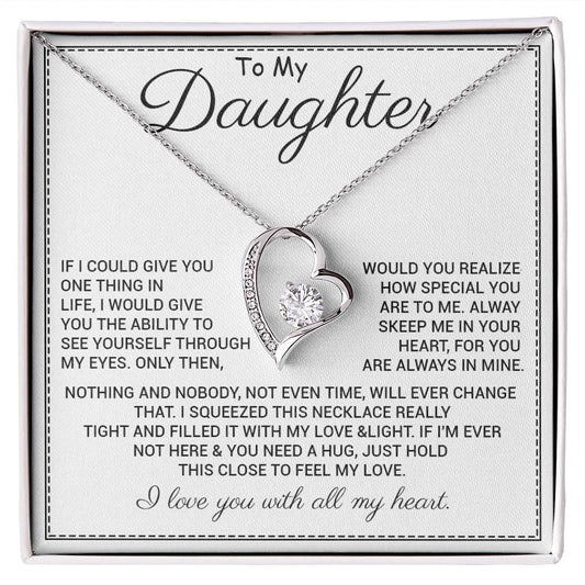 Heart Necklace for Daughter from Parent – Feel My Love