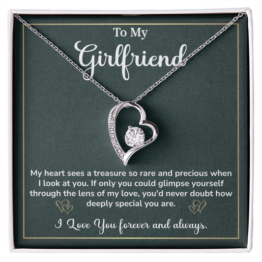 Romantic and Elegant Jewelry Gift with Deeply Sentimental Message Card To My Girlfriend