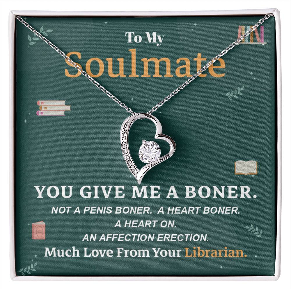 Funny Librarian Necklace Gift for Soulmate