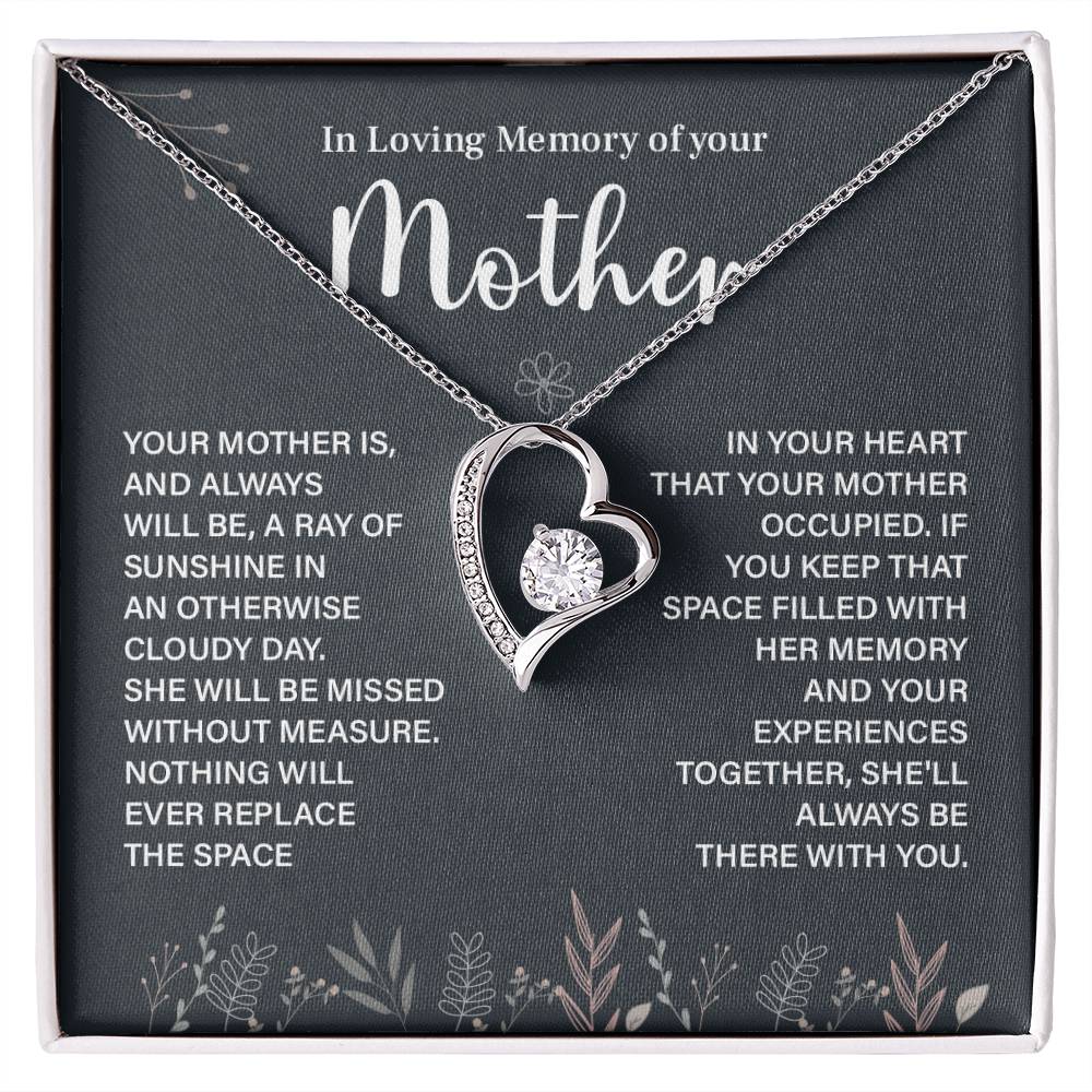 In Loving Memory Necklace For Mother – Heartfelt Memorial Jewelry Gift