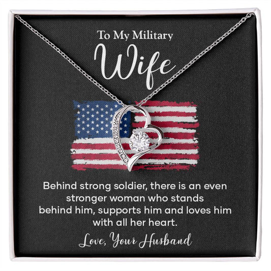 Military Wife Appreciation Gift with Message Card