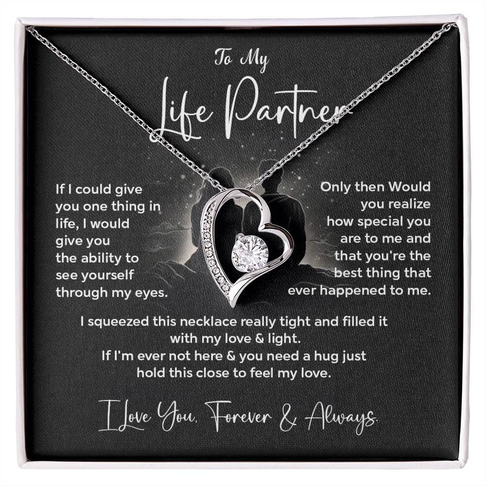 To My Life Partner Necklace Gift From Your Soulmate Necklace Gift