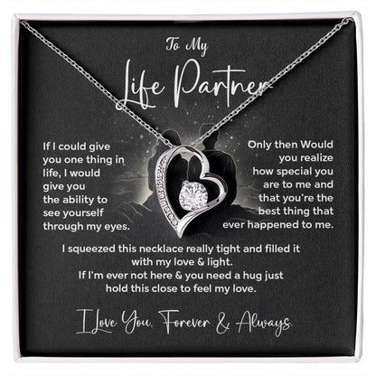To My Life Partner Necklace Gift From Your Soulmate Necklace Gift