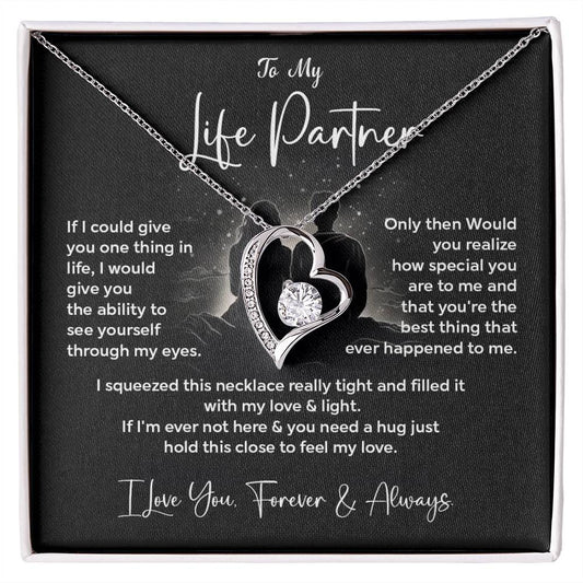 To My Life Partner Necklace Gift From Your Soulmate Necklace Gift