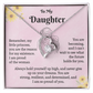To My Daughter Necklace Proud and Resilient Messaged