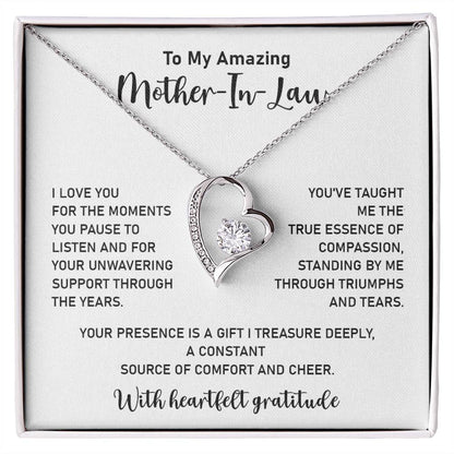 Heartfelt Mother-in-Law Necklace from Daughter-in-Law – Thank You Gift