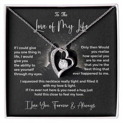 To The Love of My Life Necklace Gift From Your Soulmate Love Necklace For Her