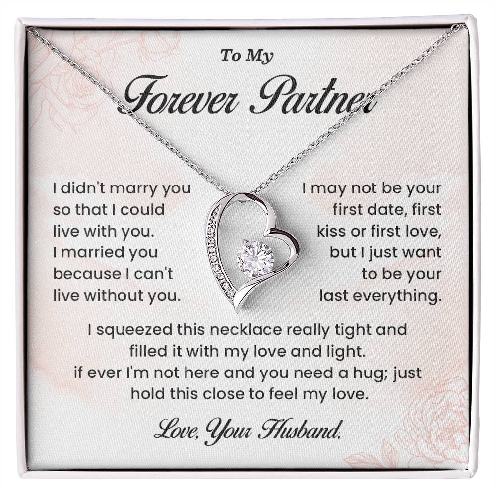 Forever Partner Necklace Gift from Husband – Gift Box