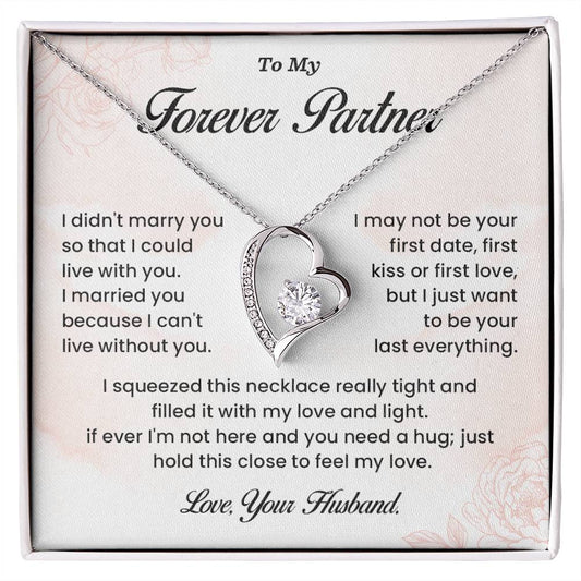 Forever Partner Necklace Gift from Husband – Gift Box