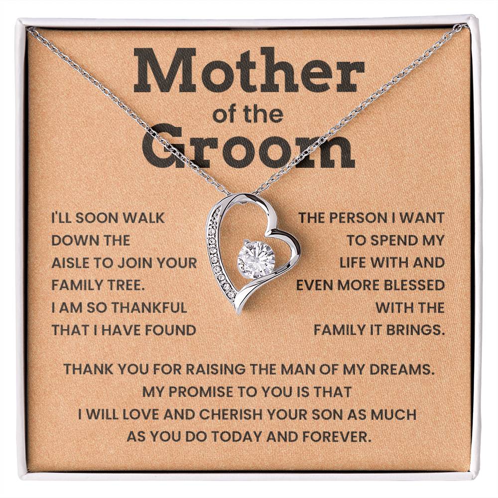 Bride to Groom’s Mom Wedding Gift Necklace