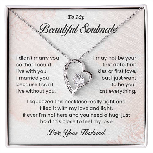 Beautiful Soulmate Necklace Gift from Husband Box