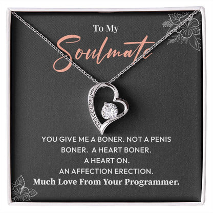 Funny Programmer Gift for Soulmate Necklace Box