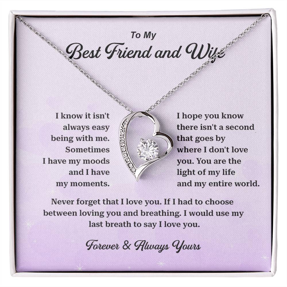 Wife Necklace Gift from Husband – Best Friend Message