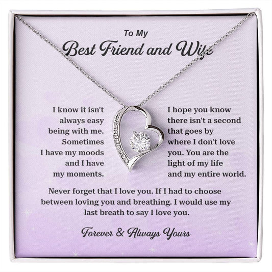 Wife Necklace Gift from Husband – Best Friend Message