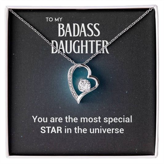 To My Badass Daughter Necklace – Star in the Universe Gift
