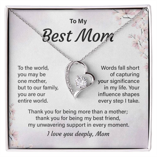 Best Mom Necklace Gift from Daughter or Son