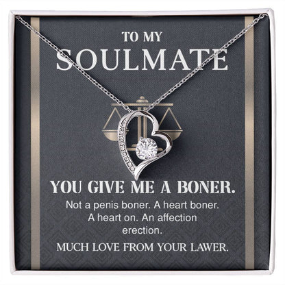 Funny Lawyer Necklace Gift for Soulmate Woman