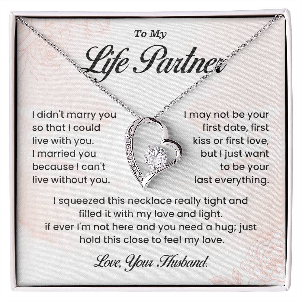 Life Partner Necklace Gift from Husband – Gift Box