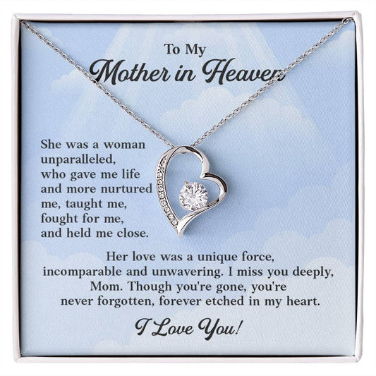 Memorial Necklace Gift for Mother in Heaven