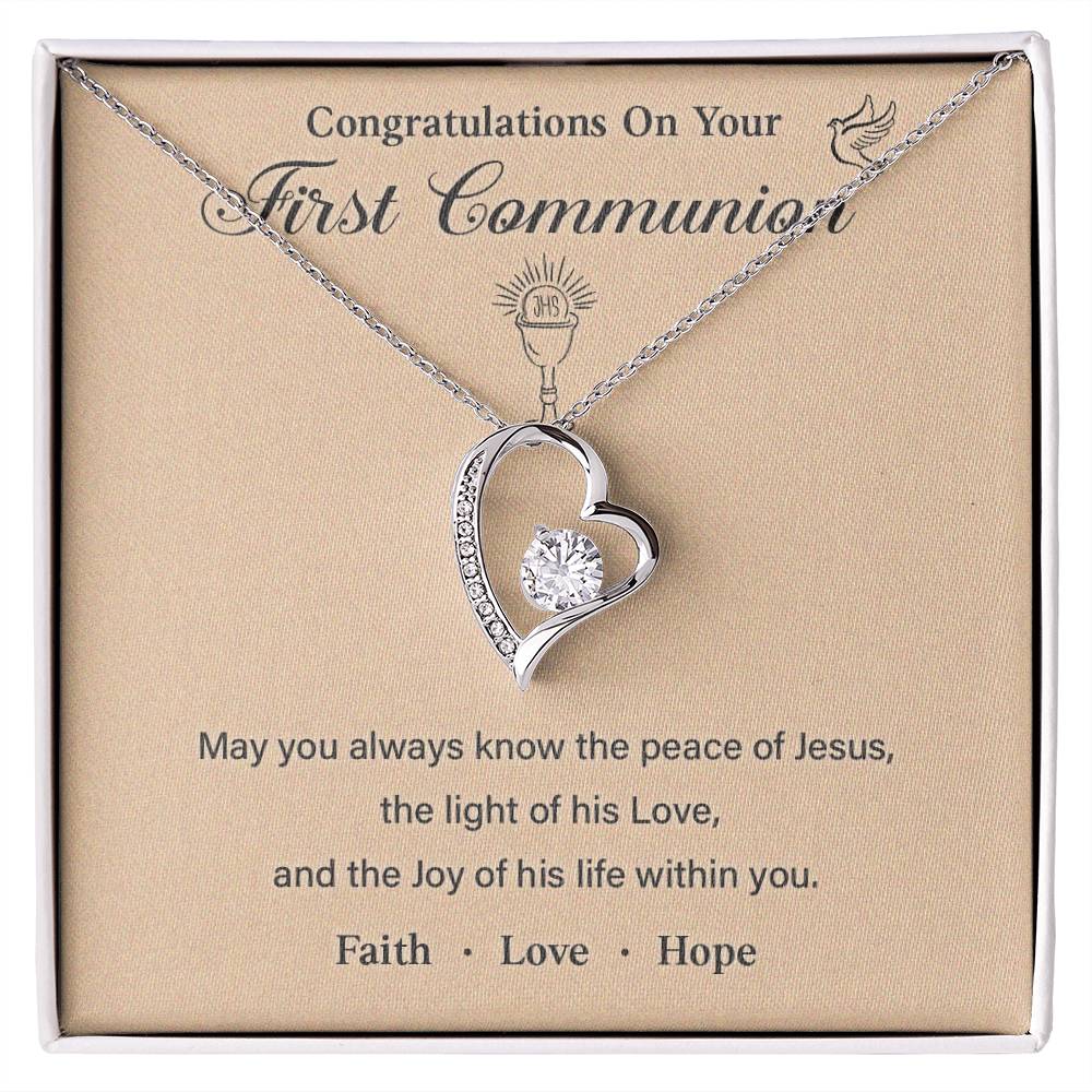 Congratulations On Your First Communion necklace for presence of Jesus thoughtful gift for first communion special occasion gift for first communion meaningful gift for first communion first communion necklace gift gift for first communion