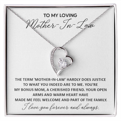 Loving Mother-In-Law Necklace Gift from Daughter-in-Law