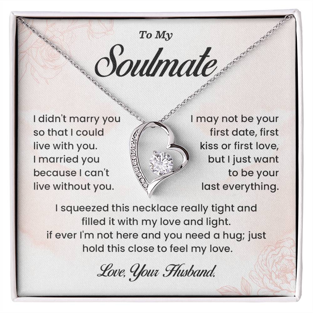 Soulmate Necklace Gift from Husband – Message Card Box