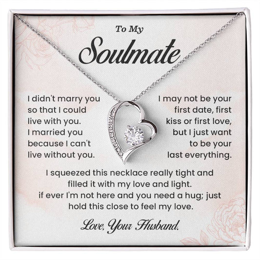 Soulmate Necklace Gift from Husband – Message Card Box