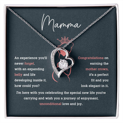 Mamma Necklace – Pregnancy Gift for Mom with Sentimental Message
