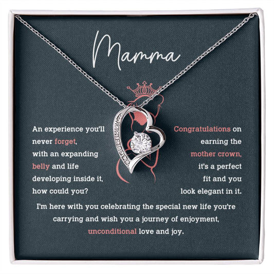 Mamma Necklace – Pregnancy Gift for Mom with Sentimental Message