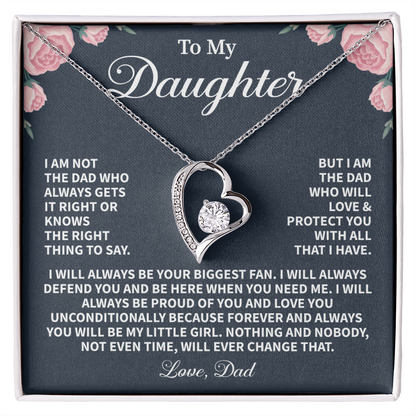 Gift for Daughter from Dad Best Gift For My Little Girl Sentimental Jewelry
