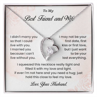 Best Friend and Wife Necklace Gift from Husband Box