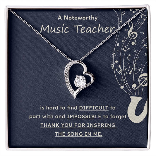 A Noteworthy Music Teacher Artistic Expression Jewelry Melodic Journey Necklace Passion For Music Necklace Soulful Artistry Jewelry Musical Journey Gift Creative Flow Necklace Inspiring Art Jewelry Imaginative Sound Jewelry Cultural Expression Necklace