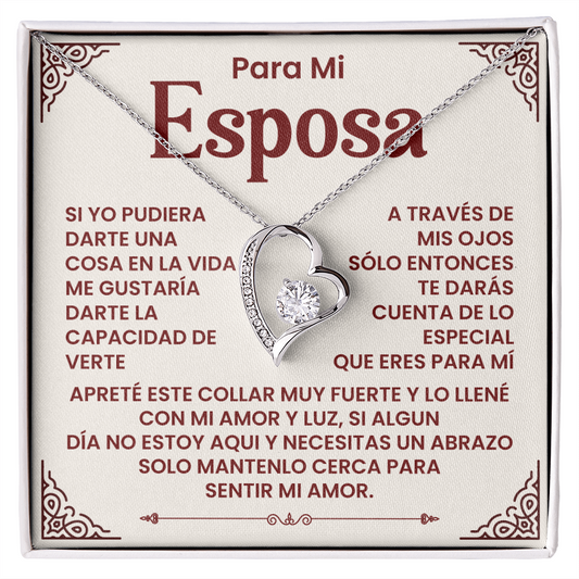 Para Mi Esposa - Un Collar Lleno De Amor, Luz Y Un Abrazo Que Siempre Te Acompaña