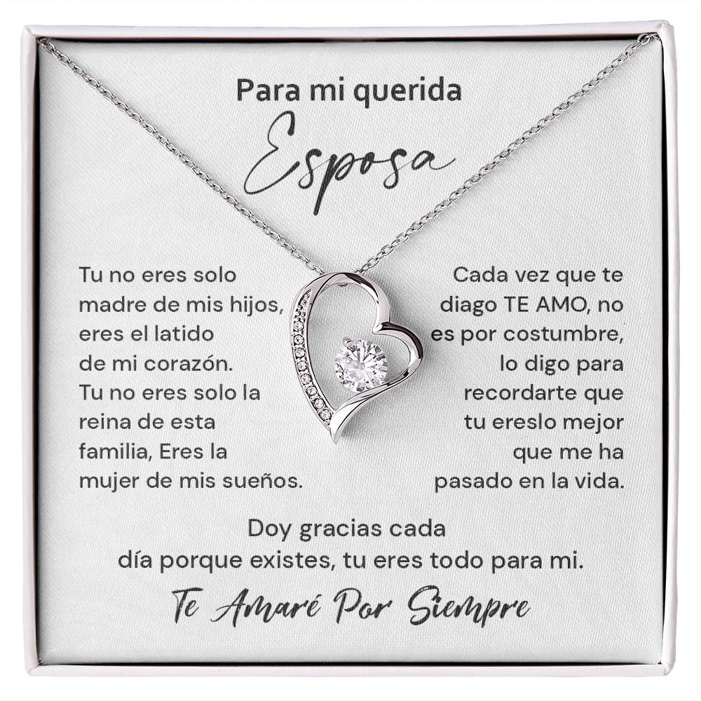 Collar Para Mi Querida Esposa Latido De Mi Corazón Detalle Romántico Para Mi Esposa Collar Con Mensaje De Amor Eterno Regalo De Amor Infinito Collar Con Frase De Agradecimiento Collar De Amor Eterno Para Mi Reina Detalle De Amor Para Mi Esposa