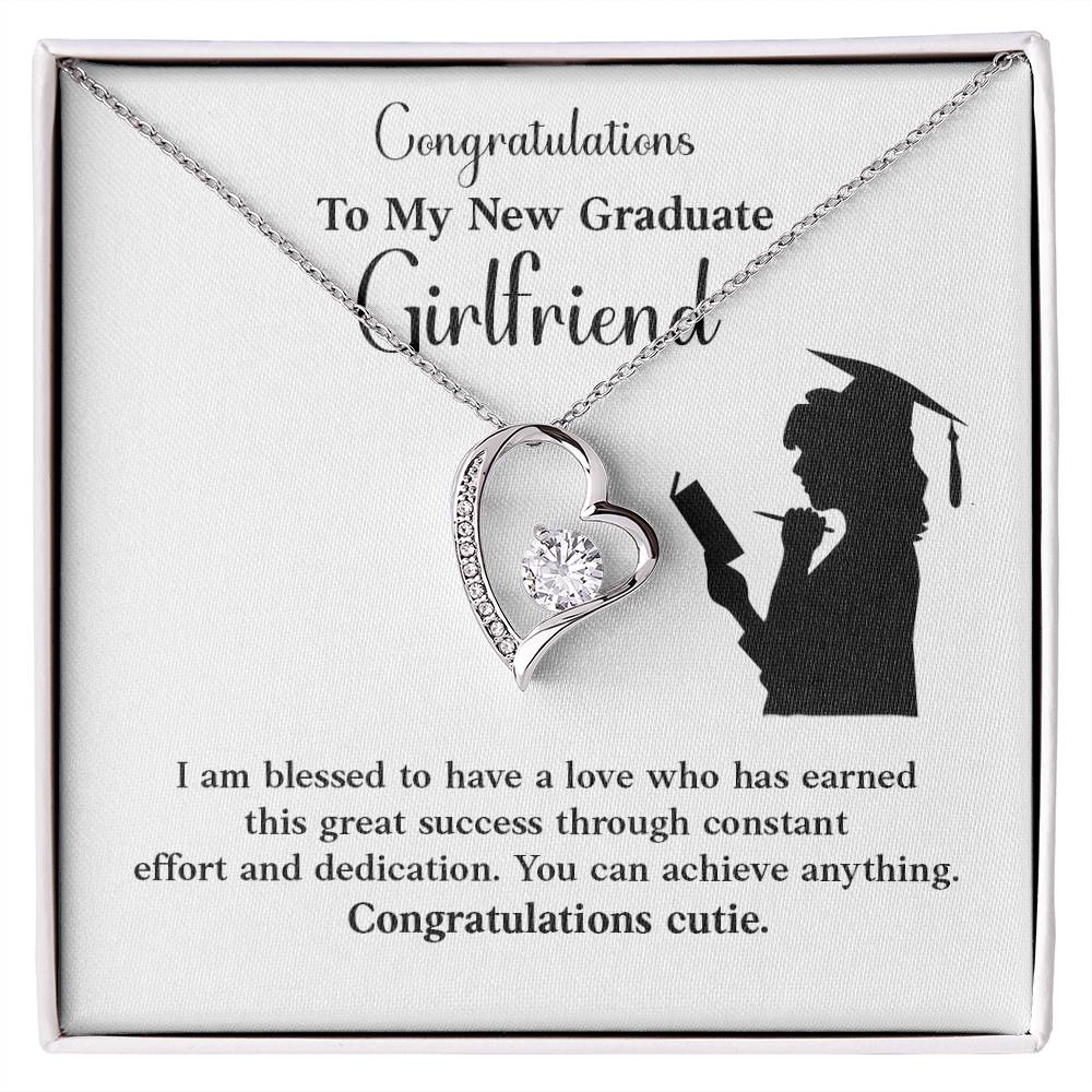 Congratulations To My New Graduate Girlfriend Necklace Necklace For Next Chapter Necklace For Girlfriend’s Potential Proud Partner Graduation Gift Sentimental Gift For New Graduate Gift For Girlfriend’s Graduation Graduate Girlfriend Necklace Gift