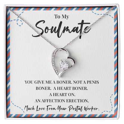 Funny Postal Worker Gift for Soulmate Necklace Box