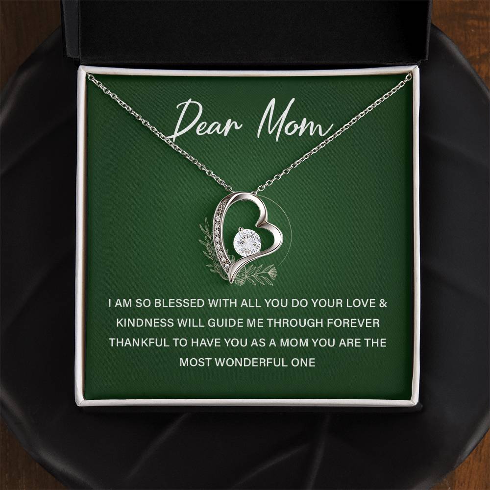 Dear Mom Blessed To Have You Necklace Love You Mom Necklace Best Mom Ever Necklace Eternal Bond With Mom Necklace Meaning Thoughtful Gift For Mindful Gift For Mom Necklace For Family Bond Dear Mom Necklace Gift