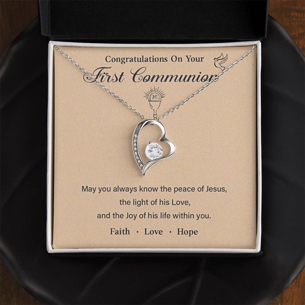 Congratulations On Your First Communion necklace for presence of Jesus thoughtful gift for first communion special occasion gift for first communion meaningful gift for first communion first communion necklace gift gift for first communion