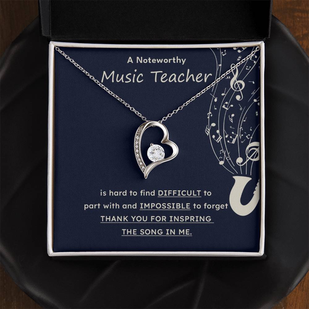 A Noteworthy Music Teacher Artistic Expression Jewelry Melodic Journey Necklace Passion For Music Necklace Soulful Artistry Jewelry Musical Journey Gift Creative Flow Necklace Inspiring Art Jewelry Imaginative Sound Jewelry Cultural Expression Necklace