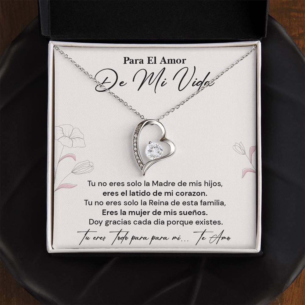 Collar Para El Amor De Mi Vida Regalo Romántico Para Esposa Latido De Mi Corazón Reina De La Familia Joyería Sentimental Para Esposa Collar Con Frase De Amor Regalo Romántico Para Mujer Especial Collar Con Mensaje De Amor Infinito