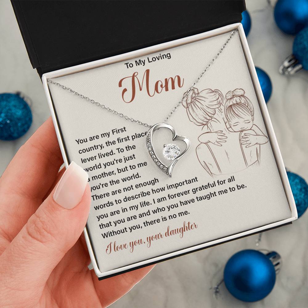 Gift for Loving Mom from Daughter with Message Card
