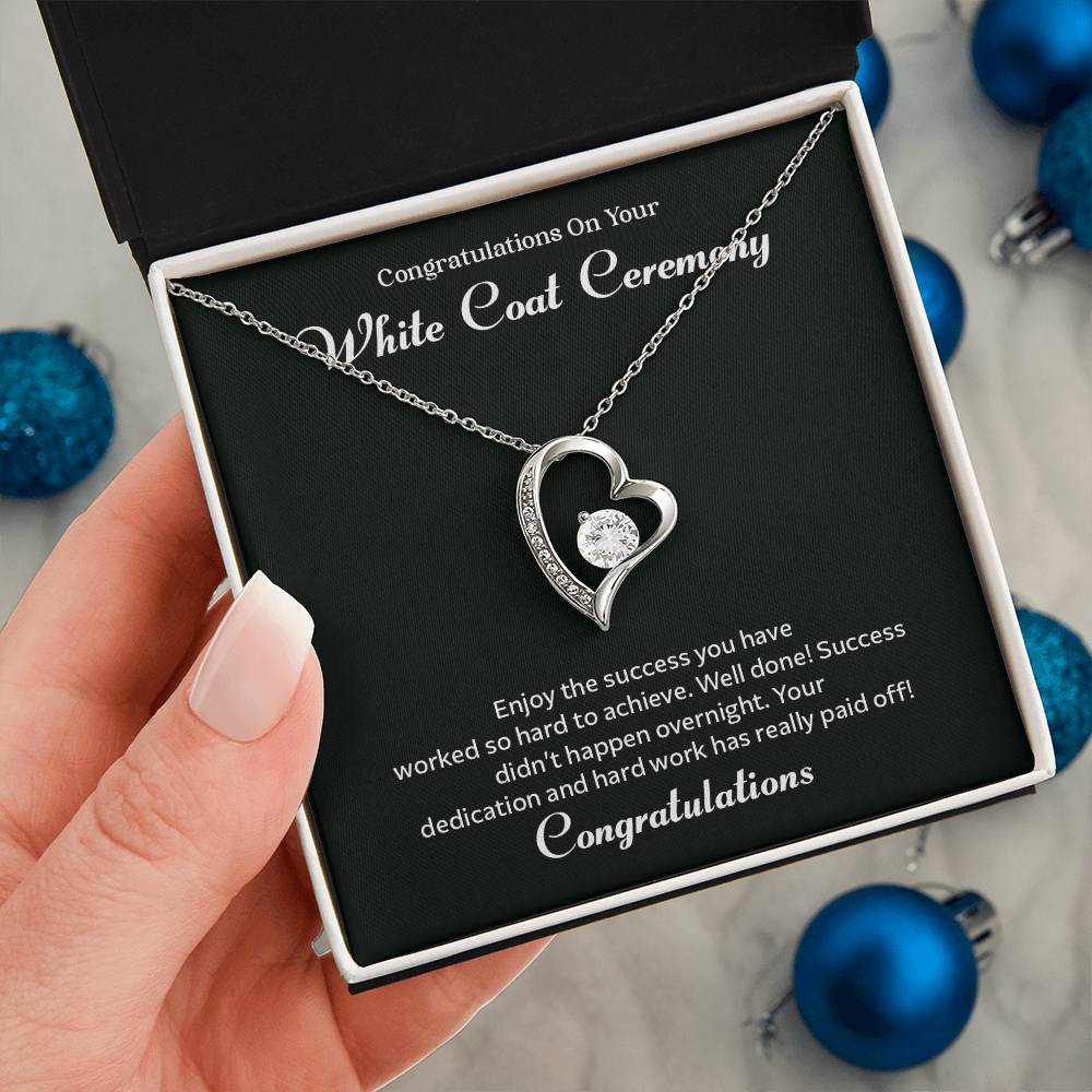 Congratulations On Your White Coat Ceremony Congratulations Necklace Inspirational Jewelry Gift Meaningful Gift For Graduates Proud Of Your Journey Necklace Celebrate Your Success Necklace Emotional Connection Necklace Jewelry For Inspiring Confidence